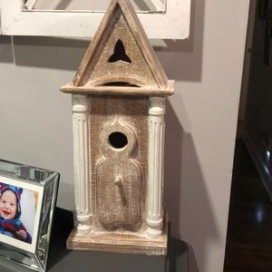 Wood bird house decor